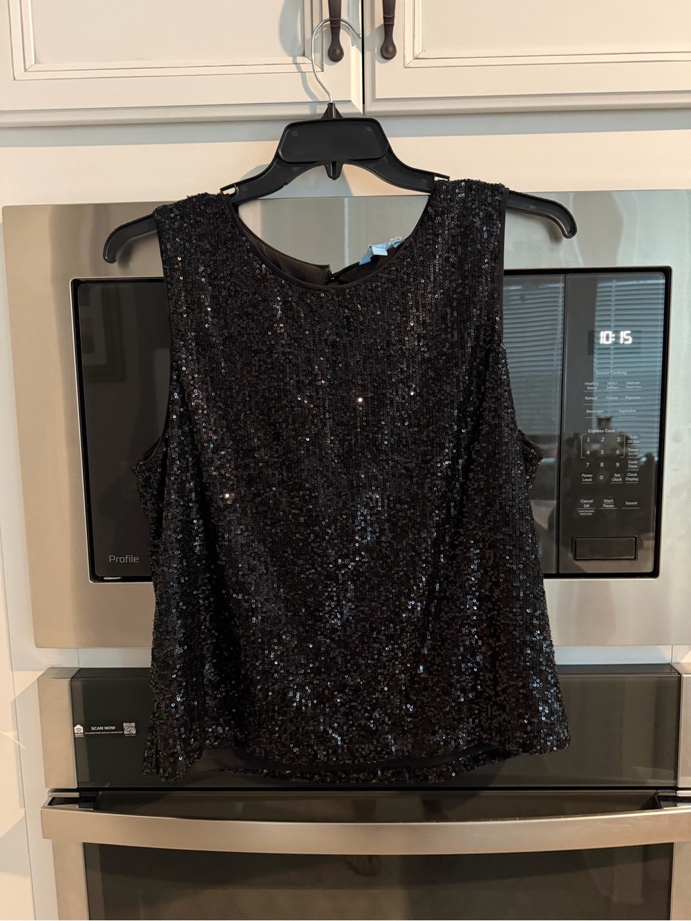 RSVP Black Sequin Sleeveless Camisole